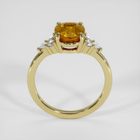 2.78 Ct. Yellowish Orange Sapphire Ring, 14K Yellow Gold 3