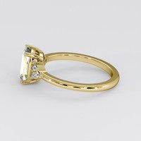1.96 Ct. Yellow Sapphire Ring, 14K Yellow Gold 4