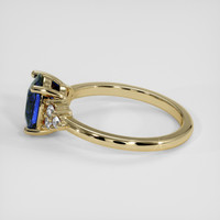 1.22 Ct. Blue Sapphire Ring, 14K Yellow Gold 4