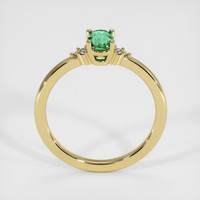 0.79 Ct. Bluish Green Sapphire Ring, 14K Yellow Gold 3