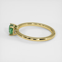 0.79 Ct. Bluish Green Sapphire Ring, 14K Yellow Gold 4