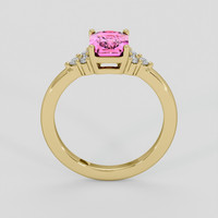 2.03 Ct. Pink Sapphire Ring, 14K Yellow Gold 3