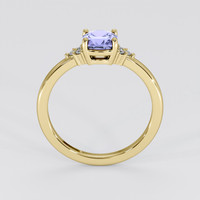 1.00 Ct. Violet Sapphire Ring, 14K Yellow Gold 3