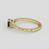 0.50 Ct. Bluish Green Sapphire Ring, 14K Yellow Gold 4