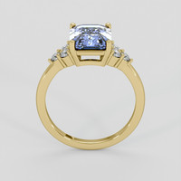 3.03 Ct. Blue Sapphire Ring, 14K Yellow Gold 3