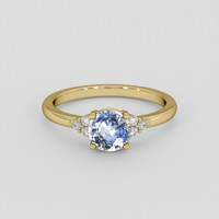 1.00 Ct. Bi Color / Parti Sapphire Ring, 14K Yellow Gold 1