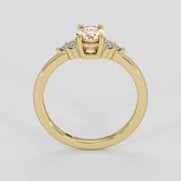 0.69 Ct. Padparadscha Sapphire Ring, 14K Yellow Gold 3
