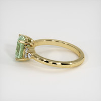 1.74 Ct. Green Sapphire Ring, 14K Yellow Gold 4
