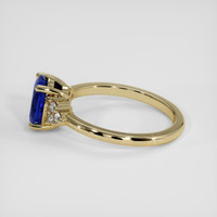 1.21 Ct. Blue Sapphire Ring, 14K Yellow Gold 4
