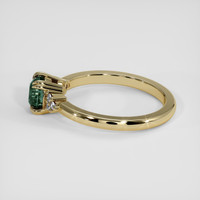 1.09 Ct. Greenish Blue Sapphire Ring, 14K Yellow Gold 4