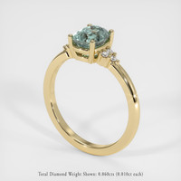 1.20 Ct. Sapphire Ring, 14K Yellow Gold 2