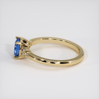 1.24 Ct. Blue Sapphire Ring, 18K Yellow Gold 4