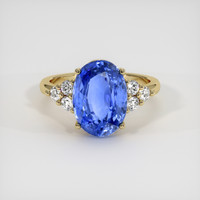 5.90 Ct. Sapphire Ring, 18K Yellow Gold 1
