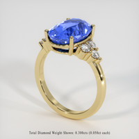 5.90 Ct. Sapphire Ring, 18K Yellow Gold 2