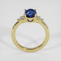 2.18 Ct. Blue Sapphire Ring, 18K Yellow Gold 3