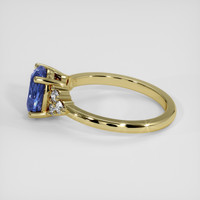 2.18 Ct. Blue Sapphire Ring, 18K Yellow Gold 4