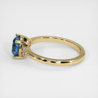 1.29 Ct. Sapphire Ring, 18K Yellow Gold 4