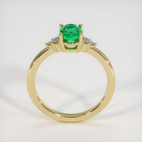 0.93 Ct. Emerald Ring, 18K Yellow Gold 3