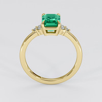 1.64 Ct. Emerald Ring, 18K Yellow Gold 3