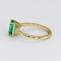 1.64 Ct. Emerald Ring, 18K Yellow Gold 4