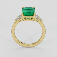 2.22 Ct. Emerald Ring, 18K Yellow Gold 3
