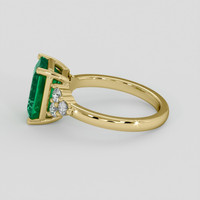 2.22 Ct. Emerald Ring, 18K Yellow Gold 4