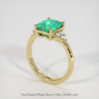 2.18 Ct. Emerald Ring, 18K Yellow Gold 2