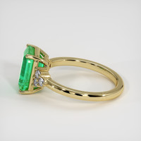 3.07 Ct. Emerald Ring, 18K Yellow Gold 4
