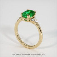 2.08 Ct. Emerald Ring, 18K Yellow Gold 2