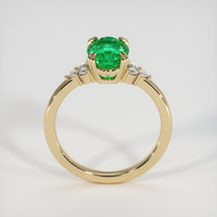 2.08 Ct. Emerald Ring, 18K Yellow Gold 3