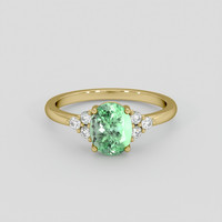 2.37 Ct. Emerald Ring, 18K Yellow Gold 1