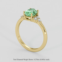 2.37 Ct. Emerald Ring, 18K Yellow Gold 2