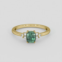 0.93 Ct. Alexandrite Ring, 18K Yellow Gold 1