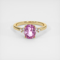 3.10 Ct. Sapphire Ring, 18K Yellow Gold 1
