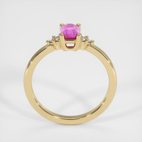0.68 Ct. Sapphire Ring, 18K Yellow Gold 3