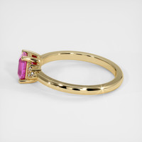 0.68 Ct. Sapphire Ring, 18K Yellow Gold 4