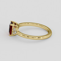 1.20 Ct. Ruby Ring, 18K Yellow Gold 4
