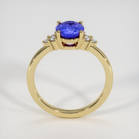 1.86 Ct. Purplish Blue Sapphire Ring, 18K Yellow Gold 3