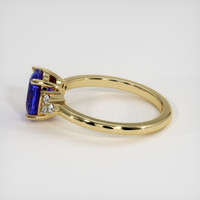 1.86 Ct. Purplish Blue Sapphire Ring, 18K Yellow Gold 4