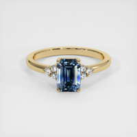 2.32 Ct. Bi Color Sapphire Ring, 18K Yellow Gold 1