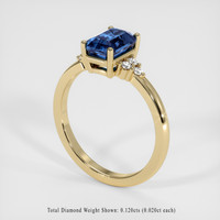 2.32 Ct. Bi Color Sapphire Ring, 18K Yellow Gold 2