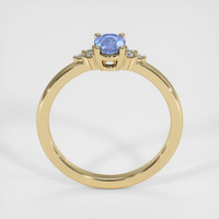 0.60 Ct. Blue Sapphire Ring, 18K Yellow Gold 3