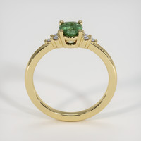 0.73 Ct. Green Sapphire Ring, 18K Yellow Gold 3