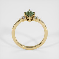 0.97 Ct. Green Sapphire Ring, 18K Yellow Gold 3