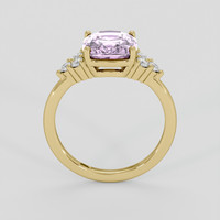 2.49 Ct. Pinkish Purple Sapphire Ring, 18K Yellow Gold 3