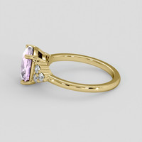 2.49 Ct. Pinkish Purple Sapphire Ring, 18K Yellow Gold 4