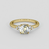 1.23 Ct. Bi Color Sapphire Ring, 18K Yellow Gold 1