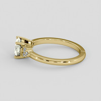 1.23 Ct. Bi Color Sapphire Ring, 18K Yellow Gold 4
