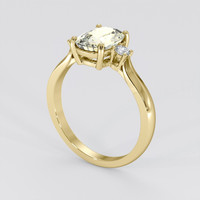 1.96 Ct. Yellow Sapphire Ring, 18K Yellow Gold 2