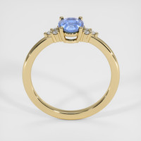 0.72 Ct. Blue Sapphire Ring, 18K Yellow Gold 3